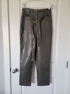 Wilfred Gray Faux Leather Pabts